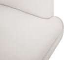 Rays Cream Velvet Accent Chair