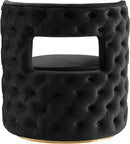 Theo Black Velvet Accent Chair - NY Furniture Direct (NY)