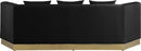 Marquis Black Velvet Sofa - NY Furniture Direct (NY)