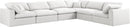 Serene Cream Linen Fabric Deluxe Cloud Modular Sectional - NY Furniture Direct (NY)