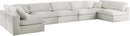 Serene Cream Linen Fabric Deluxe Cloud Modular Sectional - NY Furniture Direct (NY)