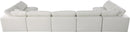 Serene Cream Linen Fabric Deluxe Cloud Modular Sectional - NY Furniture Direct (NY)