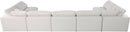 Plush Cream Velvet Standard Cloud Modular Sectional - NY Furniture Direct (NY)