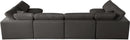 Plush Grey Velvet Standard Cloud Modular Sectional - NY Furniture Direct (NY)