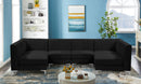Alina Black Velvet Modular Sectional - NY Furniture Direct (NY)