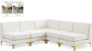 Alina Cream Velvet Modular Sectional - NY Furniture Direct (NY)