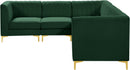 Alina Green Velvet Modular Sectional - NY Furniture Direct (NY)
