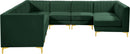 Alina Green Velvet Modular Sectional - NY Furniture Direct (NY)