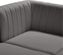 Alina Grey Velvet Modular Sectional - NY Furniture Direct (NY)