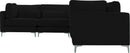 Julia Black Velvet Modular Sectional (5 Boxes) - NY Furniture Direct (NY)