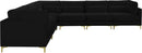Julia Black Velvet Modular Sectional (6 Boxes) - NY Furniture Direct (NY)