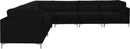 Julia Black Velvet Modular Sectional (6 Boxes) - NY Furniture Direct (NY)