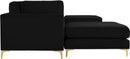 Julia Black Velvet Modular Sectional (6 Boxes) - NY Furniture Direct (NY)