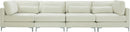 Julia Cream Velvet Modular Sofa (4 Boxes) - NY Furniture Direct (NY)
