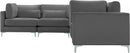 Julia Grey Velvet Modular Sectional (6 Boxes) - NY Furniture Direct (NY)