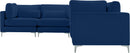 Julia Navy Velvet Modular Sectional (5 Boxes) - NY Furniture Direct (NY)
