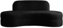 Mitzy Black Velvet Sofa - NY Furniture Direct (NY)