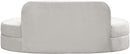 Mitzy Cream Velvet Sofa - NY Furniture Direct (NY)