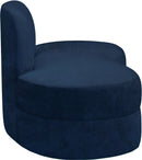 Mitzy Navy Velvet Loveseat - NY Furniture Direct (NY)