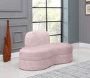 Mitzy Pink Velvet Loveseat - NY Furniture Direct (NY)