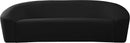 Riley Black Velvet Sofa - NY Furniture Direct (NY)