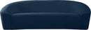 Riley Navy Velvet Sofa - NY Furniture Direct (NY)