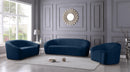 Riley Navy Velvet Sofa - NY Furniture Direct (NY)