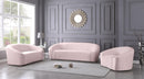 Riley Pink Velvet Loveseat - NY Furniture Direct (NY)