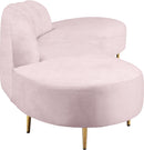 Divine Pink Velvet 2pc. Sectional - NY Furniture Direct (NY)