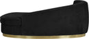Julian Black Velvet Chaise - NY Furniture Direct (NY)