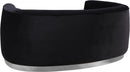 Julian Black Velvet Loveseat - NY Furniture Direct (NY)