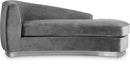 Julian Grey Velvet Chaise - NY Furniture Direct (NY)