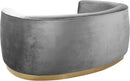 Julian Grey Velvet Loveseat - NY Furniture Direct (NY)