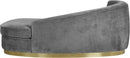 Julian Grey Velvet Chaise - NY Furniture Direct (NY)