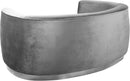 Julian Grey Velvet Loveseat - NY Furniture Direct (NY)