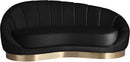 Shelly Black Velvet Chaise - NY Furniture Direct (NY)