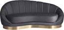 Shelly Grey Velvet Chaise - NY Furniture Direct (NY)