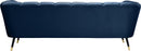 Beaumont Navy Velvet Sofa - NY Furniture Direct (NY)