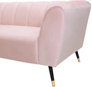 Beaumont Pink Velvet Loveseat - NY Furniture Direct (NY)