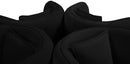 Circlet Black Velvet Round Sofa Settee - NY Furniture Direct (NY)