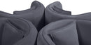 Circlet Grey Velvet Round Sofa Settee - NY Furniture Direct (NY)
