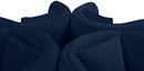 Circlet Navy Velvet Round Sofa Settee - NY Furniture Direct (NY)