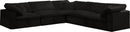 Cozy Black Velvet Cloud Modular Sectional - NY Furniture Direct (NY)