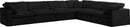 Cozy Black Velvet Cloud Modular Sectional - NY Furniture Direct (NY)