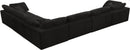 Cozy Black Velvet Cloud Modular Sectional - NY Furniture Direct (NY)