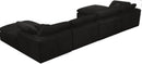 Cozy Black Velvet Cloud Modular Sectional - NY Furniture Direct (NY)