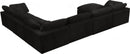 Cozy Black Velvet Cloud Modular Sectional - NY Furniture Direct (NY)