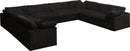 Cozy Black Velvet Cloud Modular Sectional - NY Furniture Direct (NY)