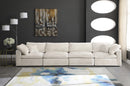 Cozy Cream Velvet Cloud Modular Sofa - NY Furniture Direct (NY)