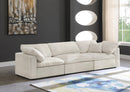 Cozy Cream Velvet Cloud Modular Sofa - NY Furniture Direct (NY)